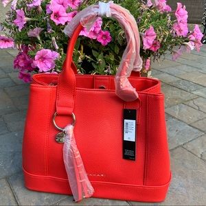 Red Tahari Satchel Purse New w/tags